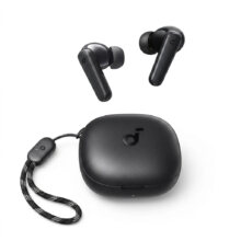 هدفون بلوتوثی انکر مدل SoundCore R50i A3949 بدون قابلیت نویز کنسلینگ، درگاه شارژ USB Type-C، دارای فناوری AI-Enhanced Calls برای کاهش نویز و بهبود مکالمات، مقاوم در برابر رطوبت و عرق