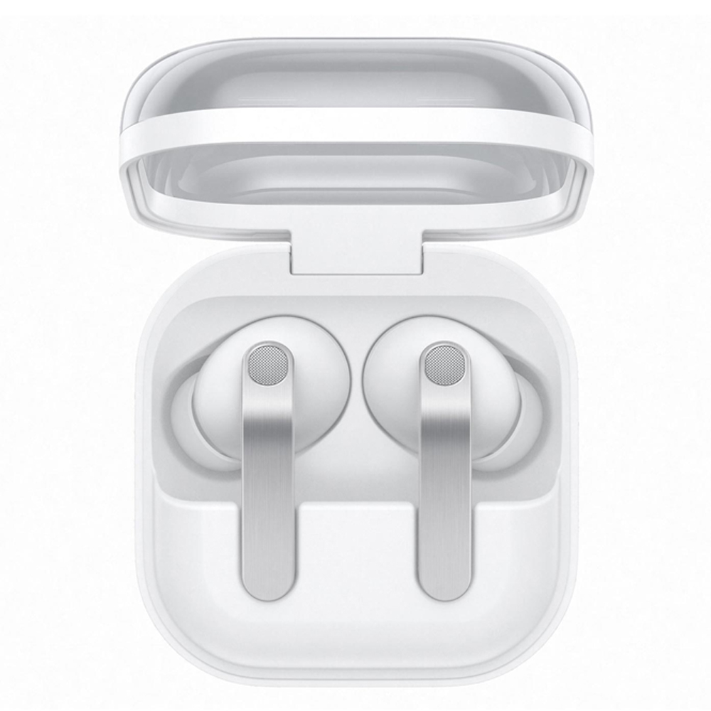 هدفون بلوتوثی سامسونگ مدل Galaxy Buds 4 Pro با نویز کنسلینگ فعال ANC، نویز کنسلینگ میکروفون ENC و صدای محیطی، میکروفون سهگانه، درایور 11 میلیمتری، بلوتوث 6.1، شارژ بیسیم و مقاومت در برابر آب IP67