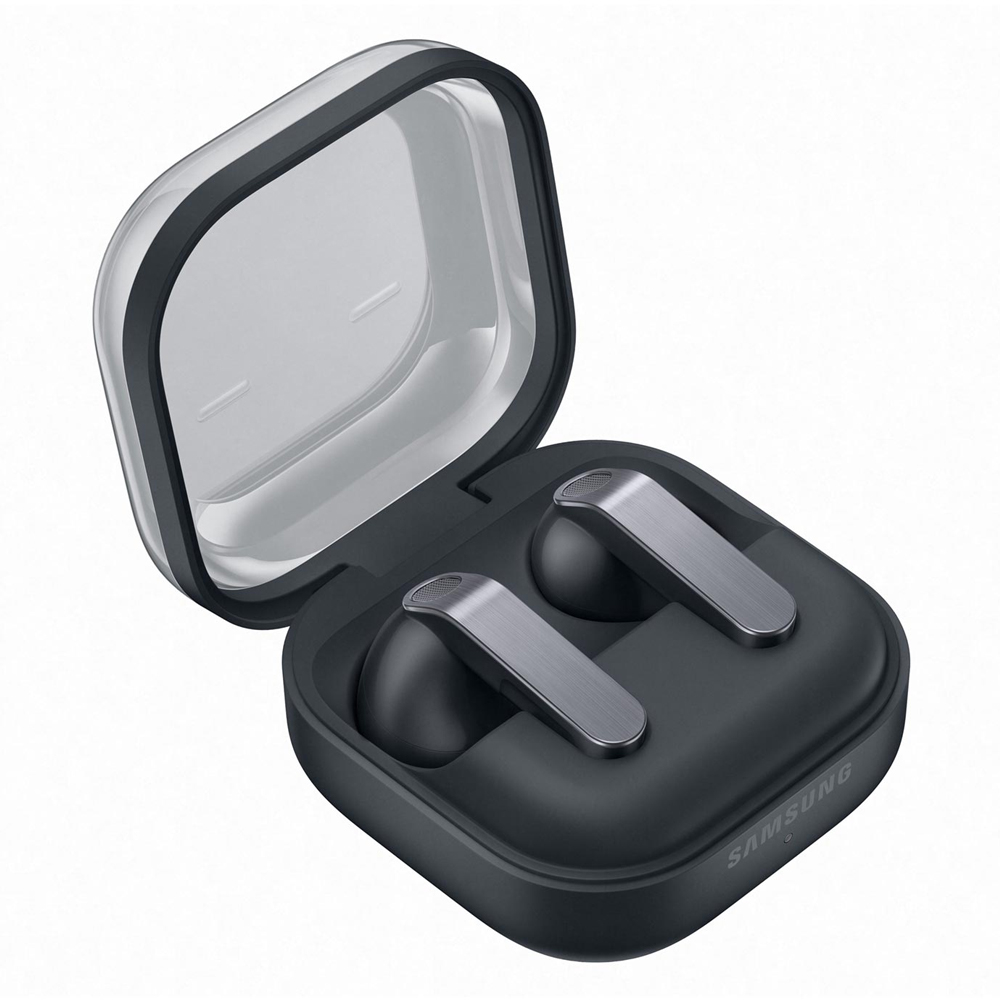 هدفون بلوتوثی سامسونگ Galaxy Buds 4 با نویز کنسلینگ فعال و میکروفون سه‌گانه، درایور 11 میلی‌متری، اتصال هم‌زمان به چند دستگاه، صدای 360 درجه و Hi-Fi 24 بیت، شارژدهی تا 30 ساعت